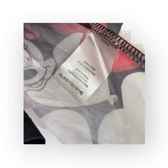 Disney ㋛ Minnie Mouse Print Layered Tulle Skort Skirt ㋛ Black Red ㋛ 14 16 S M ㋛ - Picture 9 of 16